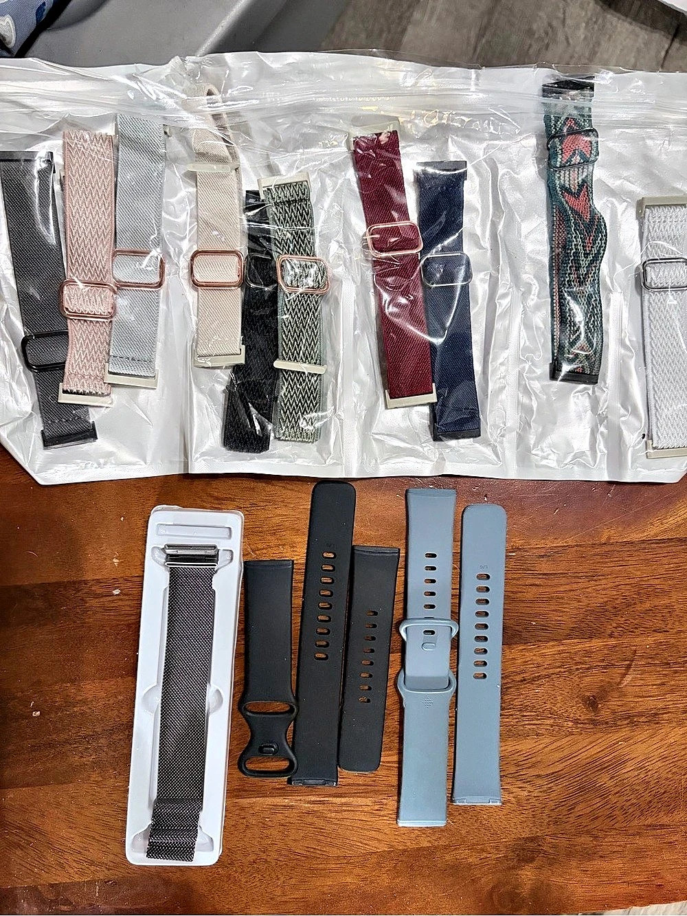 Fitbit Versa Watch Band Lot in Black & Blue NWT